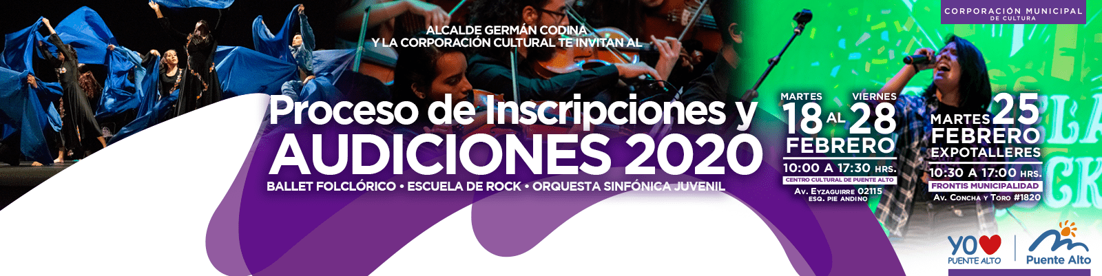 Audiciones y postulaciones a nuestros Elencos Estables. 